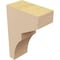 Ekena Millwork 2"W x 4"D x 6"H Classic Monterey Rough Cedar Woodgrain TimberThane Corbel, Primed Tan CORUR02X04X06MONRCPR - alternate 3